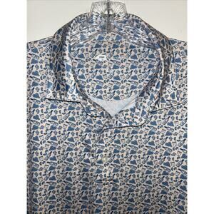 Onward Reserve Polo Shirt Men Large Light Pink Cocktail Vodka Performance Golf